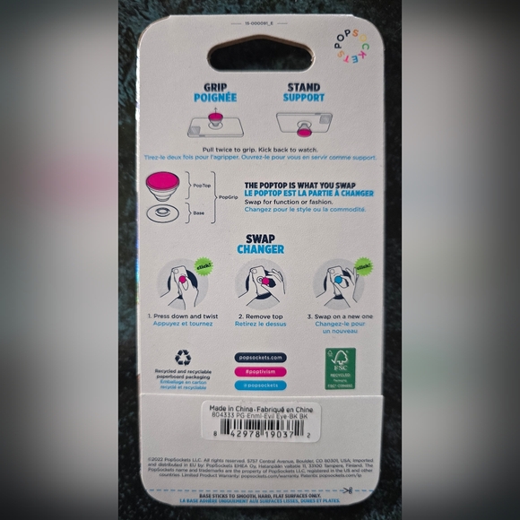 Enamel Evil Eye PopSocket - Picture 3 of 3